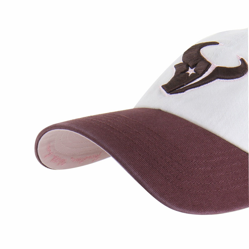 Houston Texans '47 Unisex Love Letter Clean Up Adjustable Hat - Stone/Burgundy for sale