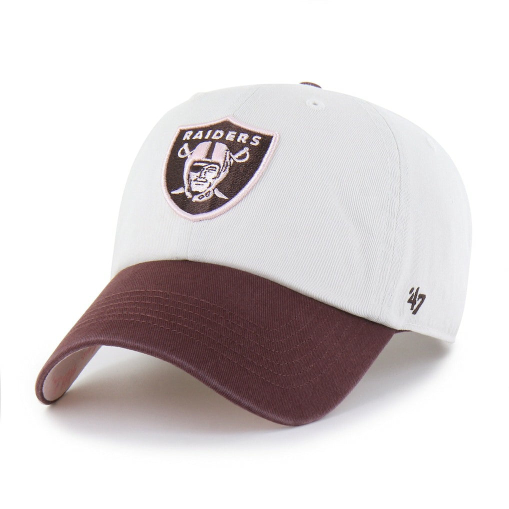 Las Vegas Raiders '47 Unisex Love Letter Clean Up Adjustable Hat - Stone/Burgundy on sale