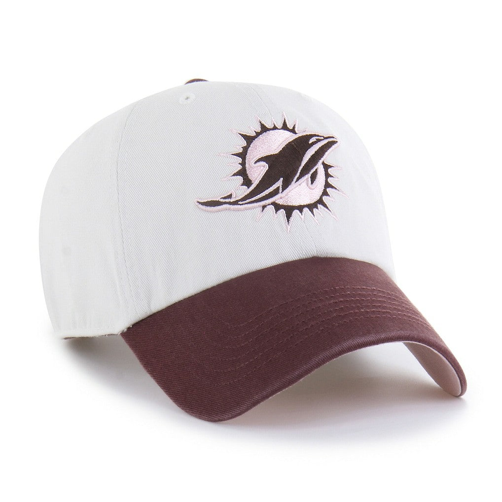 Miami Dolphins '47 Unisex Love Letter Clean Up Adjustable Hat - Stone/Burgundy cheap