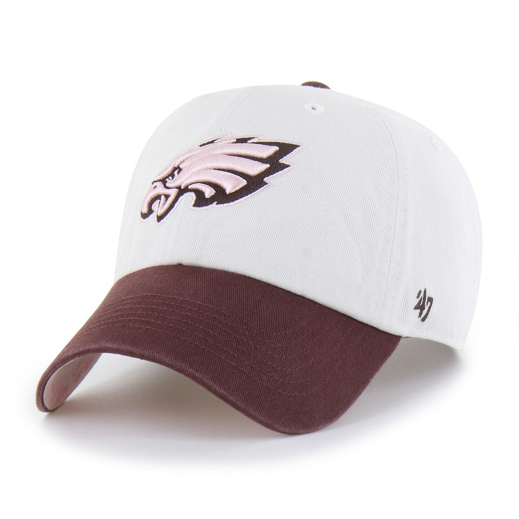 Philadelphia Eagles '47 Unisex Love Letter Clean Up Adjustable Hat - Stone/Burgundy for sale