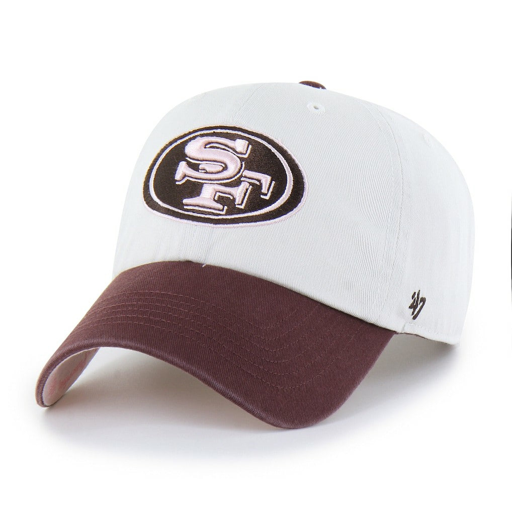 San Francisco 49ers '47 Unisex Love Letter Clean Up Adjustable Hat - Stone/Burgundy on sale