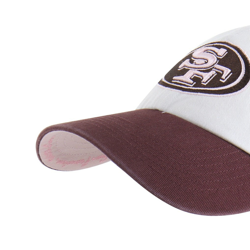San Francisco 49ers '47 Unisex Love Letter Clean Up Adjustable Hat - Stone/Burgundy on sale