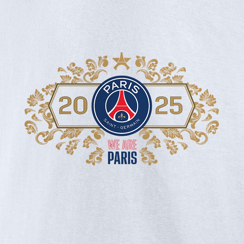 Paris Saint-Germain 2025 Champions League Winners Roster Jersey T-Shirt - White outlet