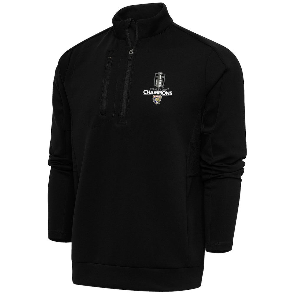 Florida Panthers Fanatics 2025 Stanley Cup Champions Genesis Quarter-Zip Pullover Black
