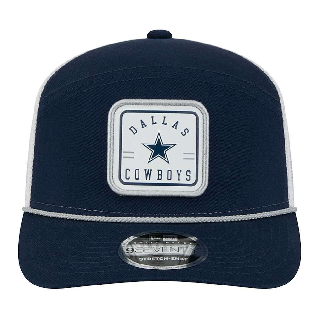 Dallas Cowboys New Era Quick Strike Split Panel 9SEVENTY Stretch-Snap Trucker Hat - Navy on sale