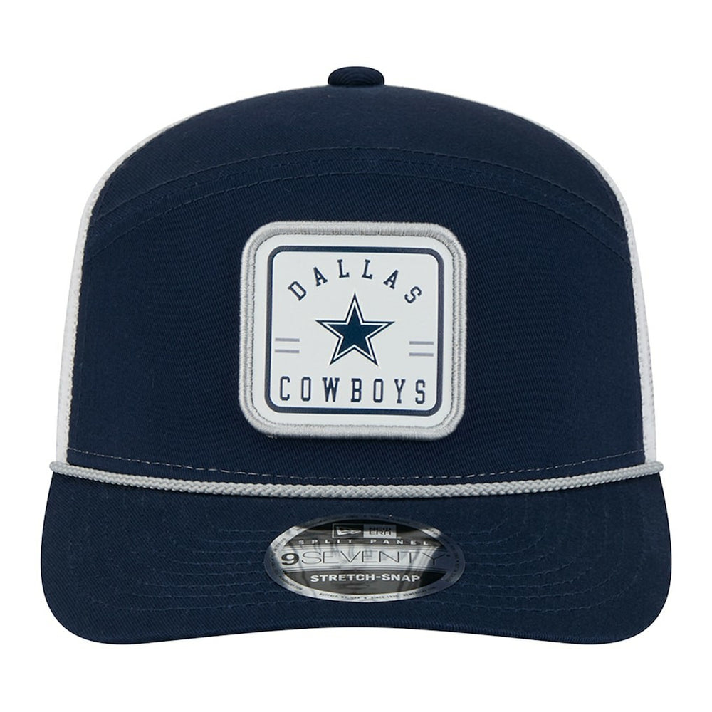 Dallas Cowboys New Era Quick Strike Split Panel 9SEVENTY Stretch-Snap Trucker Hat - Navy on sale