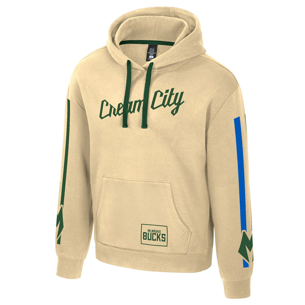 Milwaukee Bucks Stadium Essentials Unisex 2025/26 City Edition City Star Hoodie - Cream discount
