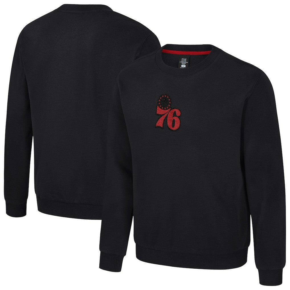 Philadelphia 76ers Stadium Essentials Unisex Club Level Chenille Sweatshirt - Black online