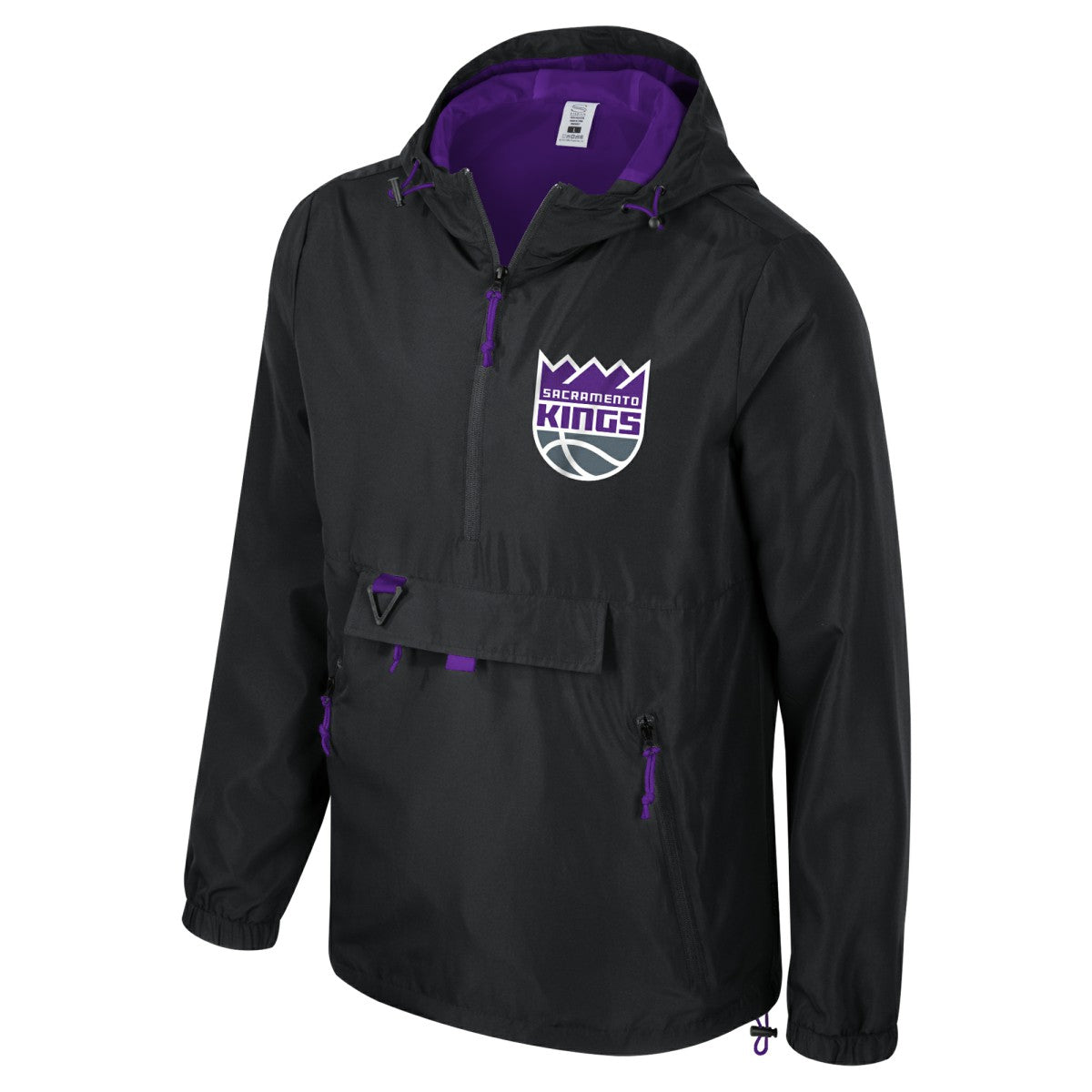 Sacramento Kings Stadium Essentials Unisex Compete Quarter-Zip Hoodie Jacket - Black shop