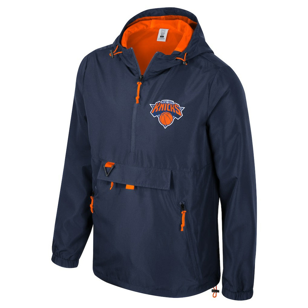 New York Knicks Stadium Essentials Unisex Compete Quarter-Zip Hoodie Jacket - Blue for sale