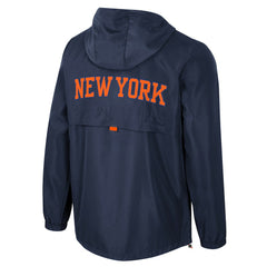 New York Knicks Stadium Essentials Unisex Compete Quarter-Zip Hoodie Jacket - Blue for sale