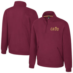 Cleveland Cavaliers Stadium Essentials Unisex Varsity Trainer Quarter-Zip Pullover sale - Wine shop