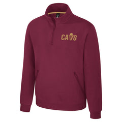 Cleveland Cavaliers Stadium Essentials Unisex Varsity Trainer Quarter-Zip Pullover sale - Wine shop
