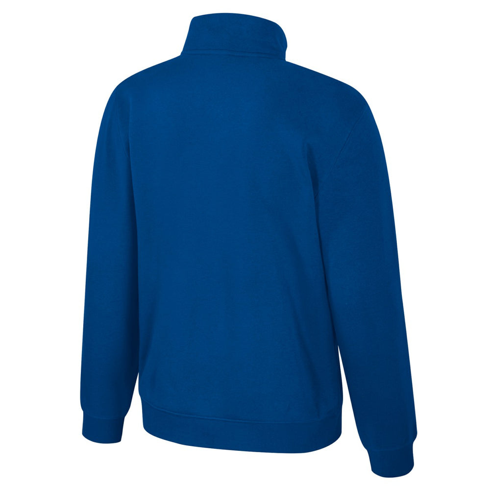 New York Knicks Stadium Essentials Unisex Varsity Trainer Quarter-Zip Pullover - Blue for sale