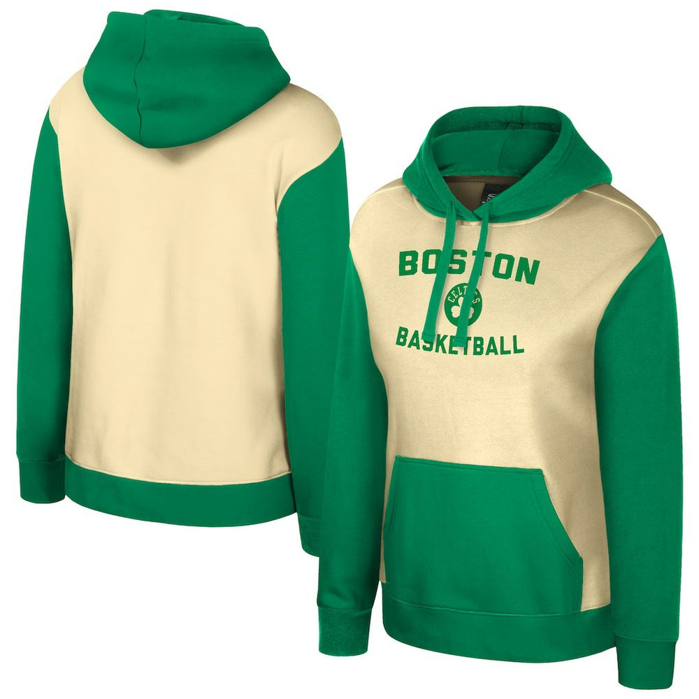 Boston Celtics Stadium Essentials Women's Rafters Road Trip Hoodie - Cream sale