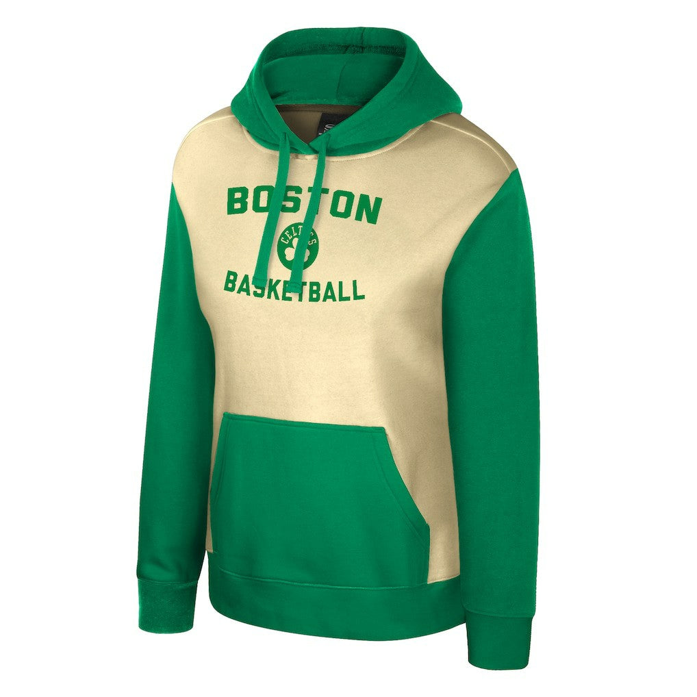 Boston Celtics Stadium Essentials Women's Rafters Road Trip Hoodie - Cream sale