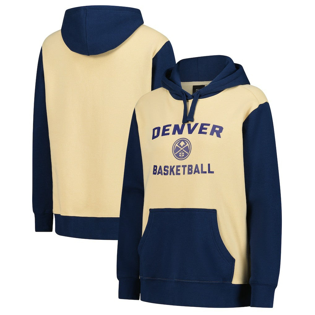Denver Nuggets Stadium Essentials Women's Rafters Road Trip Hoodie sale - Cream sale
