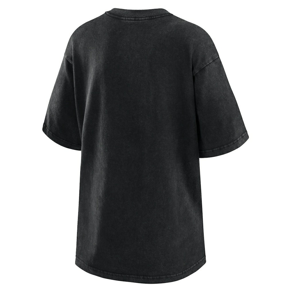 New York Knicks WEAR by Erin Andrews Women's Oversized Boyfriend T-Shirt - Black outlet