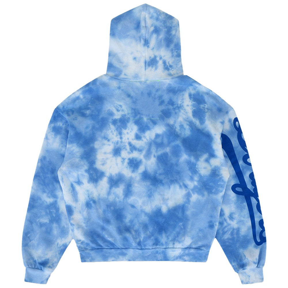 Los Angeles Dodgers Aviator Nation x MLB Unisex Tie-Dye Tri-Blend Hoodie - Light Blue