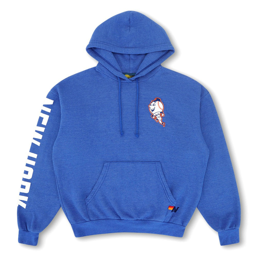 New York Mets Aviator Nation x MLB Unisex Relaxed Tri-Blend Hoodie - Royal