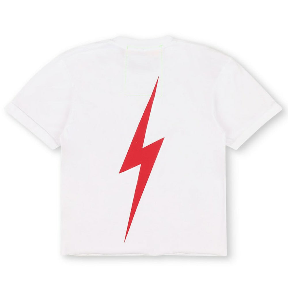 Texas Rangers Aviator Nation x MLB Women's Bolt Boyfriend Tri-Blend T-Shirt - White