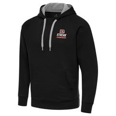 Cincinnati Bengals Antigua Streak Victory Pullover Hoodie - Black cheap