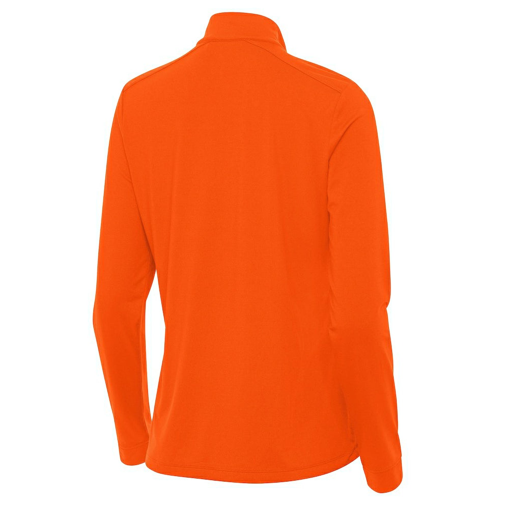 Cincinnati Bengals Antigua Women's Streak Intent Quarter-Zip Sweatshirt - Orange cheap