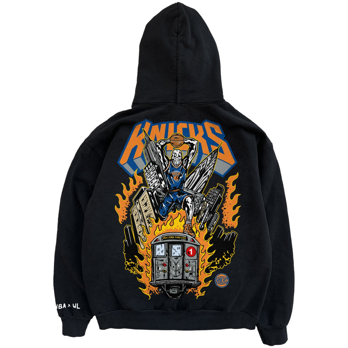 New York Knicks Warren Lotas x Fest Subway Hoodie - Black | Fanatics outlet