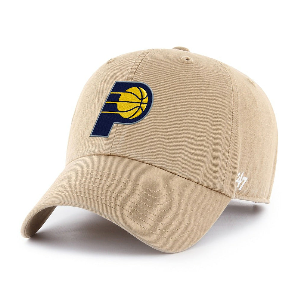 Indiana Pacers '47 Primary Logo Clean Up Adjustable Hat - Khaki | 47 brand for sale