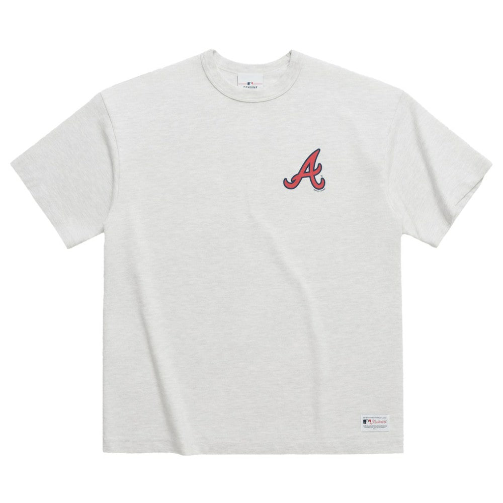 Atlanta Braves Madhappy x MLB Unisex Heavyweight T-Shirt - Heather Gray