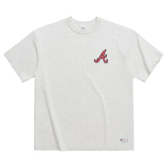 Atlanta Braves Madhappy x MLB Unisex Heavyweight T-Shirt - Heather Gray