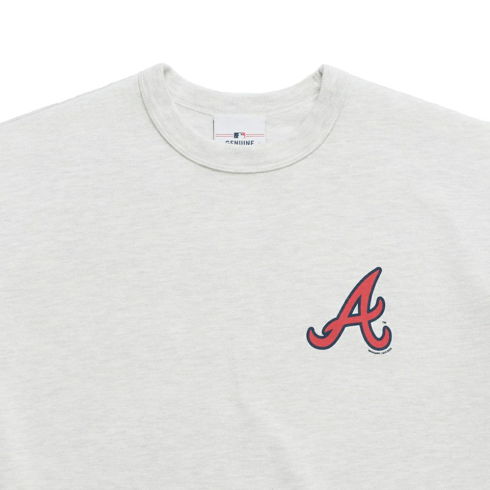 Atlanta Braves Madhappy x MLB Unisex Heavyweight T-Shirt - Heather Gray