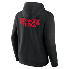 Texas Rangers Stranger Things Logo Lockup Pullover Hoodie - Black