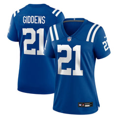 DJ Giddens Indianapolis Colts Women's Team Game Jersey - Royal | Nike for sale