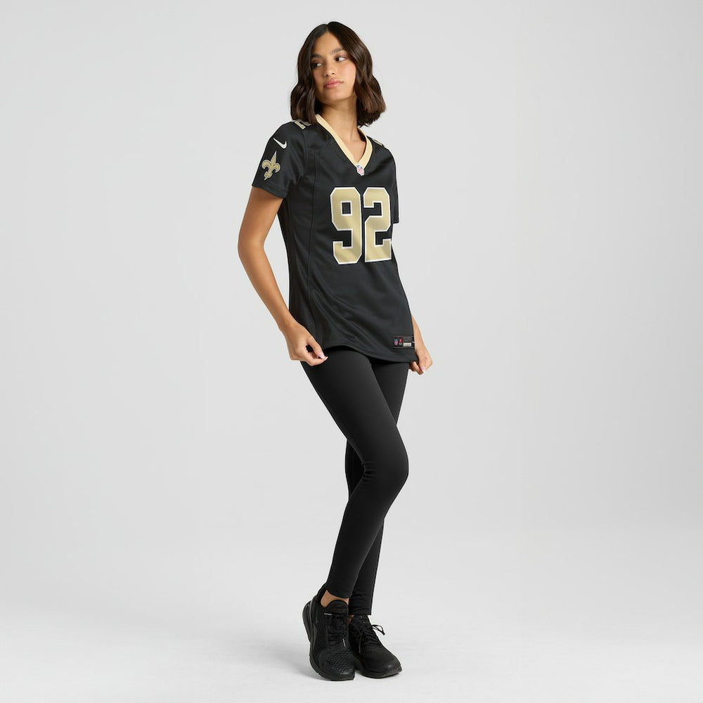 Davon Godchaux New Orleans Saints Women's Team Game Jersey - Black | Nike online