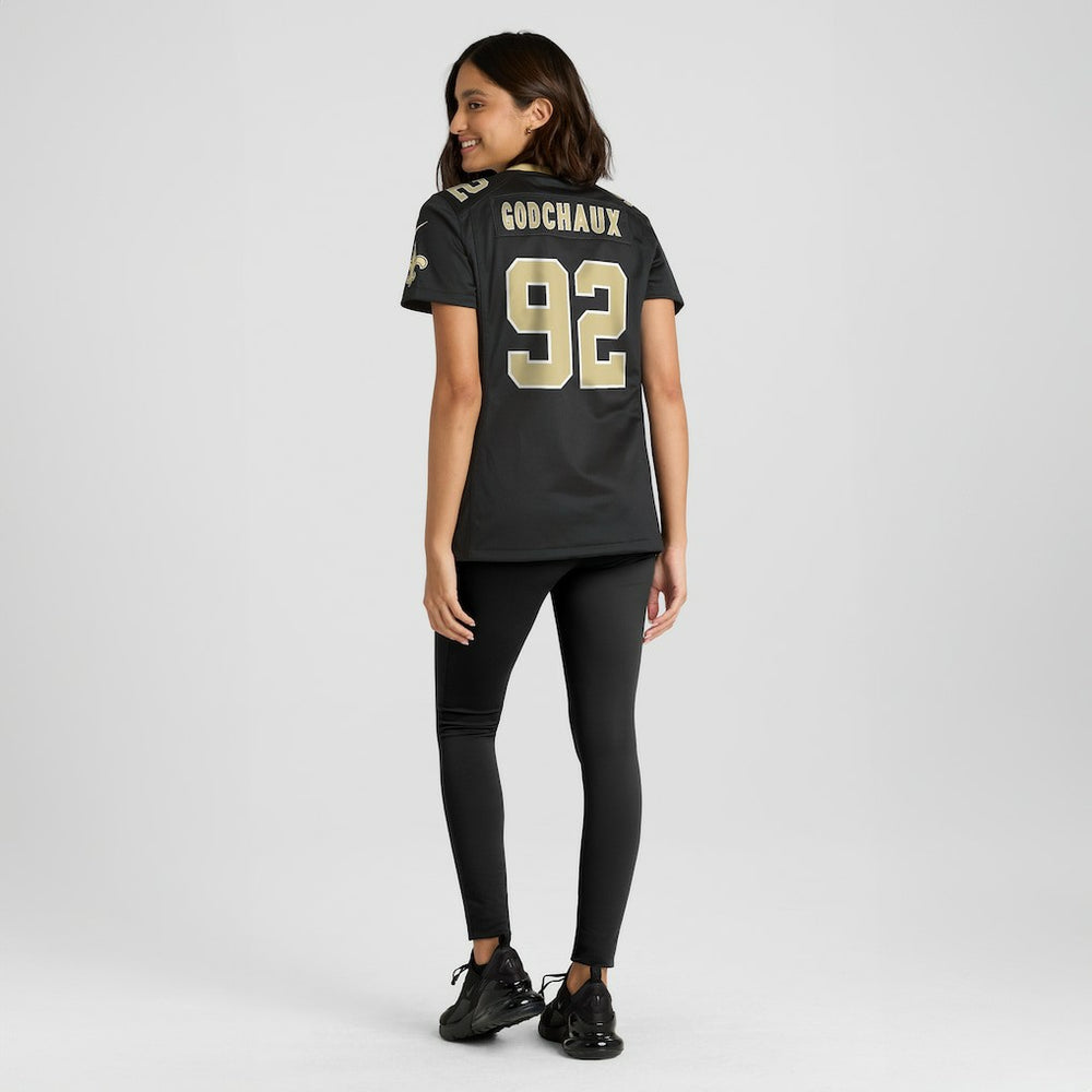 Davon Godchaux New Orleans Saints Women's Team Game Jersey - Black | Nike online
