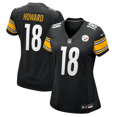Will Howard Pittsburgh Steelers Women's Team Game Jersey - Black | Nike for sale