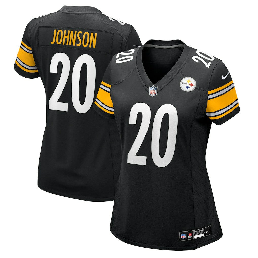 Kaleb Johnson Pittsburgh Steelers Women's Team Game Jersey - Black | Nike outlet
