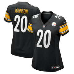 Kaleb Johnson Pittsburgh Steelers Women's Team Game Jersey - Black | Nike outlet