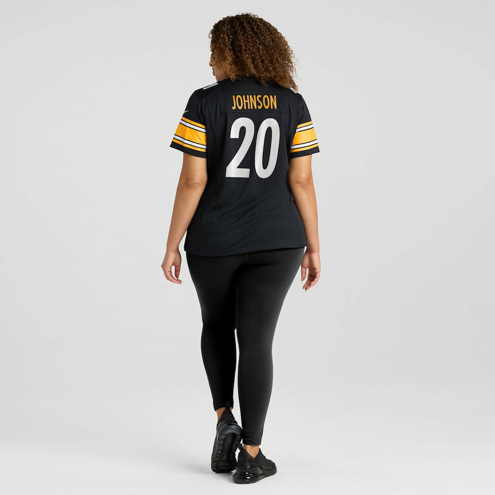 Kaleb Johnson Pittsburgh Steelers Women's Team Game Jersey - Black | Nike outlet