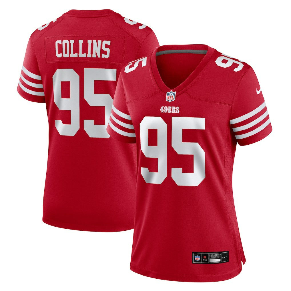 Alfred Collins San Francisco 49ers Women's Team Game Jersey - Scarlet | Nike cheap