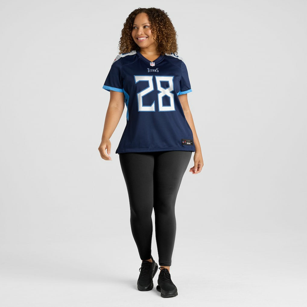 Kalel Mullings Tennessee Titans Women's Team Game Jersey - Navy | Nike for sale