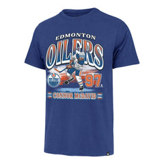Connor McDavid Edmonton Oilers '47 Franklin Player Name & Number T-Shirt Royal