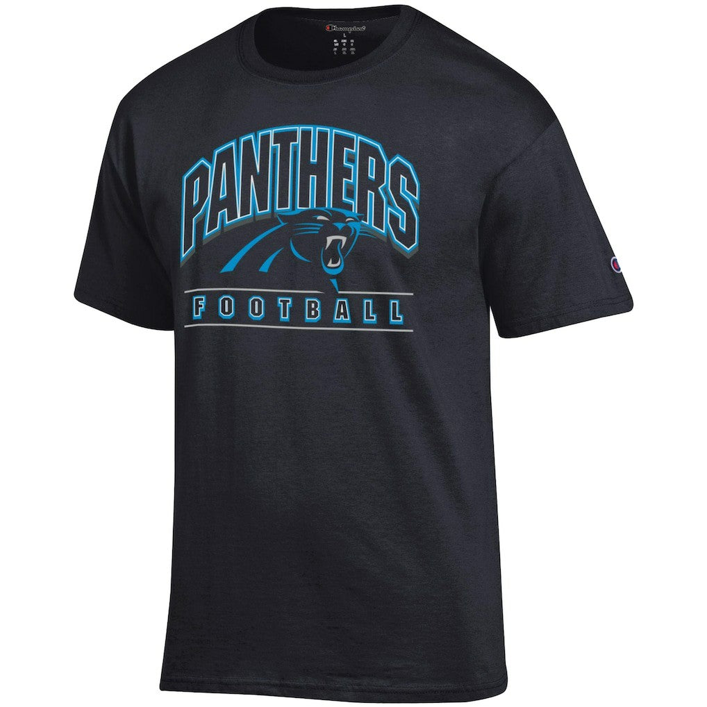 Carolina Panthers Champion Football T-Shirt - Black discount