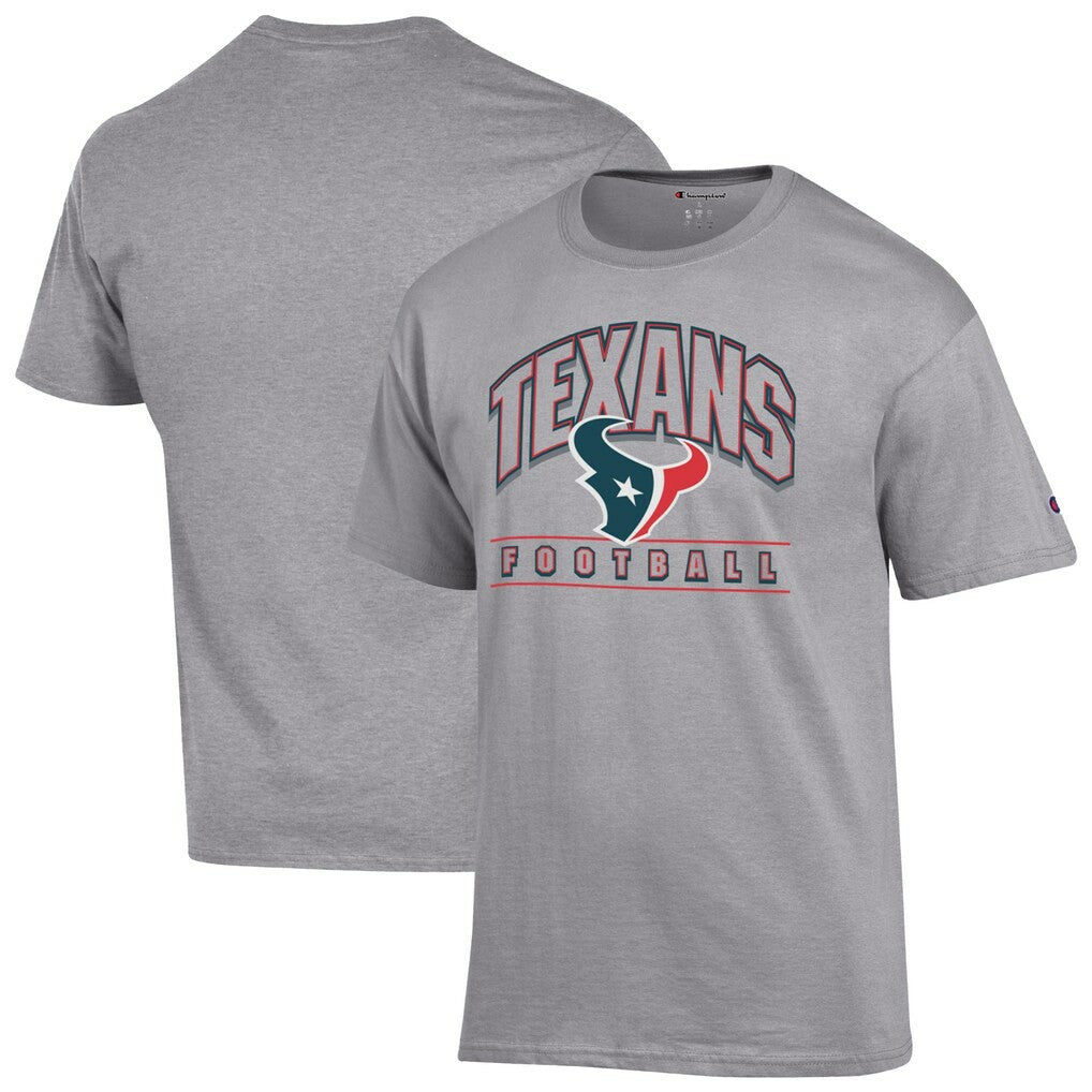 Houston Texans Champion Football T-Shirt - Heather Gray cheap
