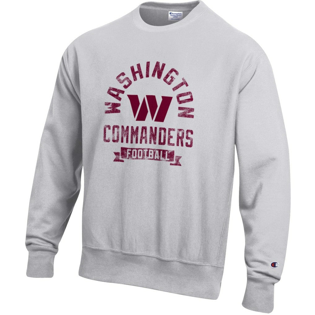 Washington Commanders Champion Reverse Weave Fleece Pullover Sweatshirt - Heather Gray on sale
