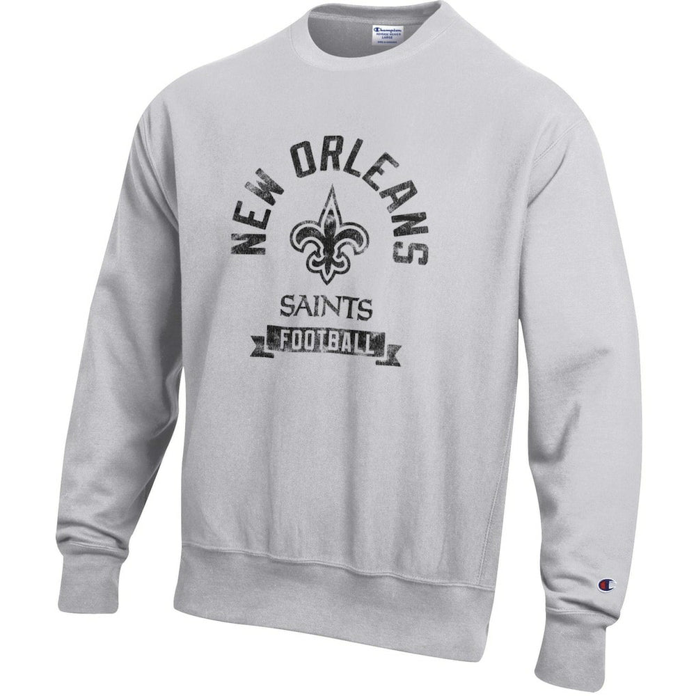 New Orleans Saints Champion Reverse Weave Fleece Pullover Sweatshirt - Heather Gray online