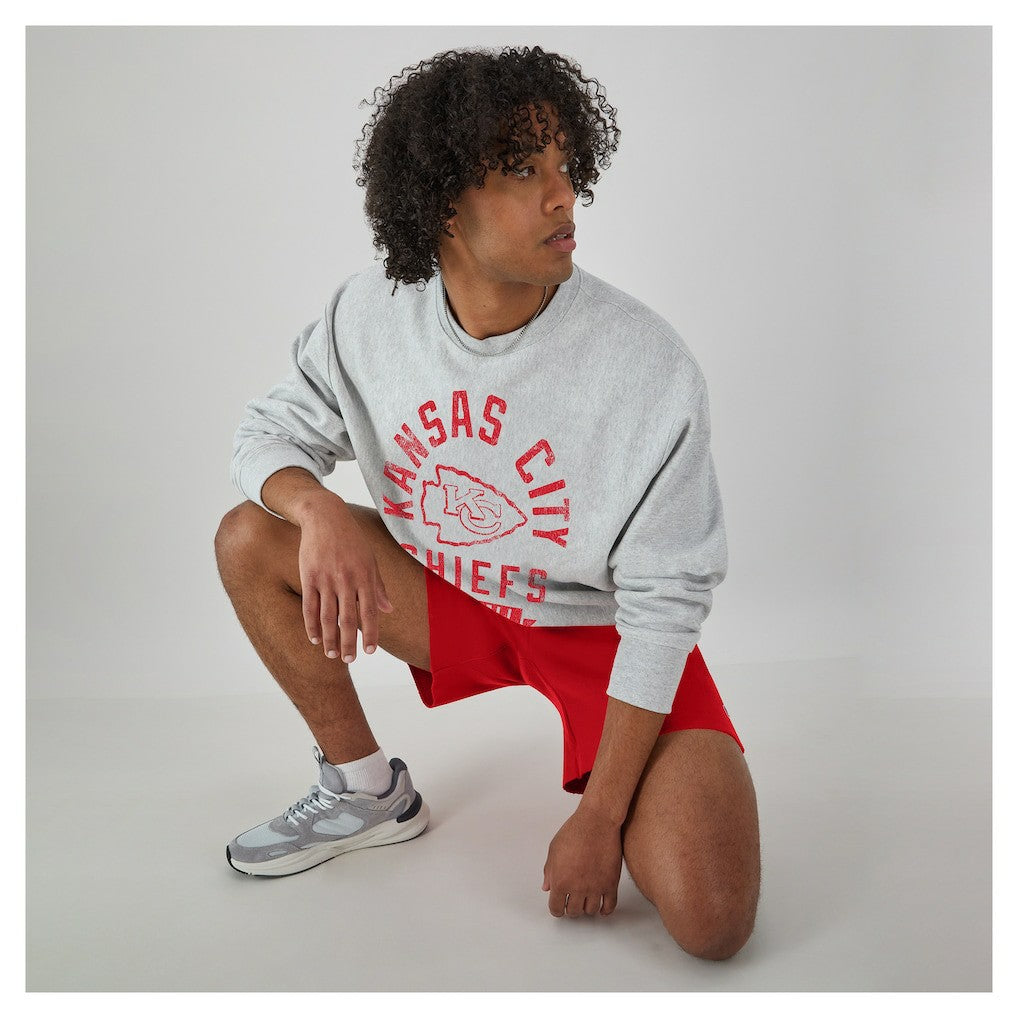 Kansas City Chiefs Champion Reverse Weave Fleece Pullover Sweatshirt - Heather Gray discount