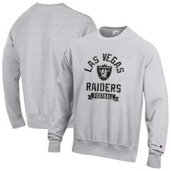 Las Vegas Raiders Champion Reverse Weave Fleece Pullover Sweatshirt - Heather Gray online