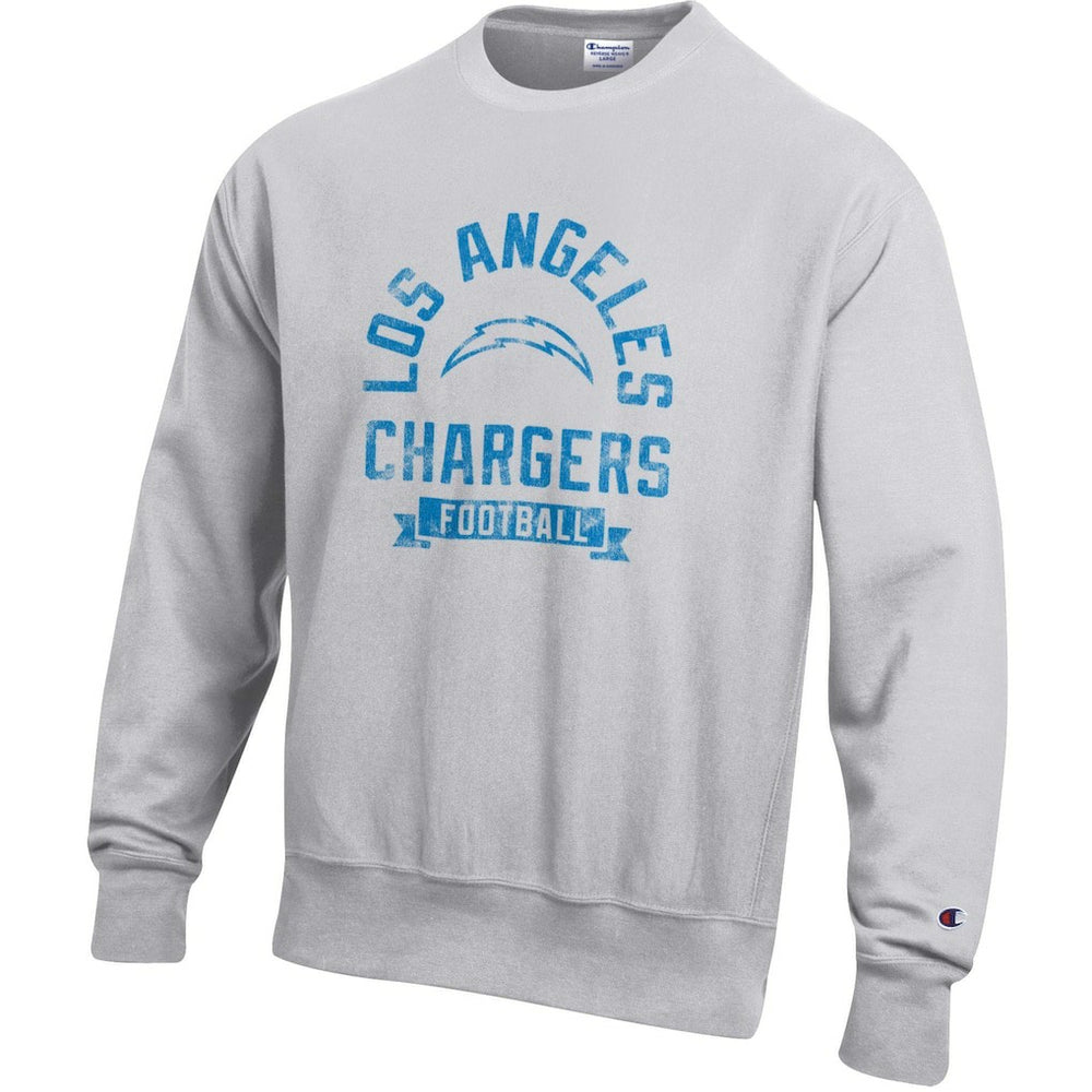 Los Angeles Chargers Champion Reverse Weave Fleece Pullover Sweatshirt - Heather Gray outlet